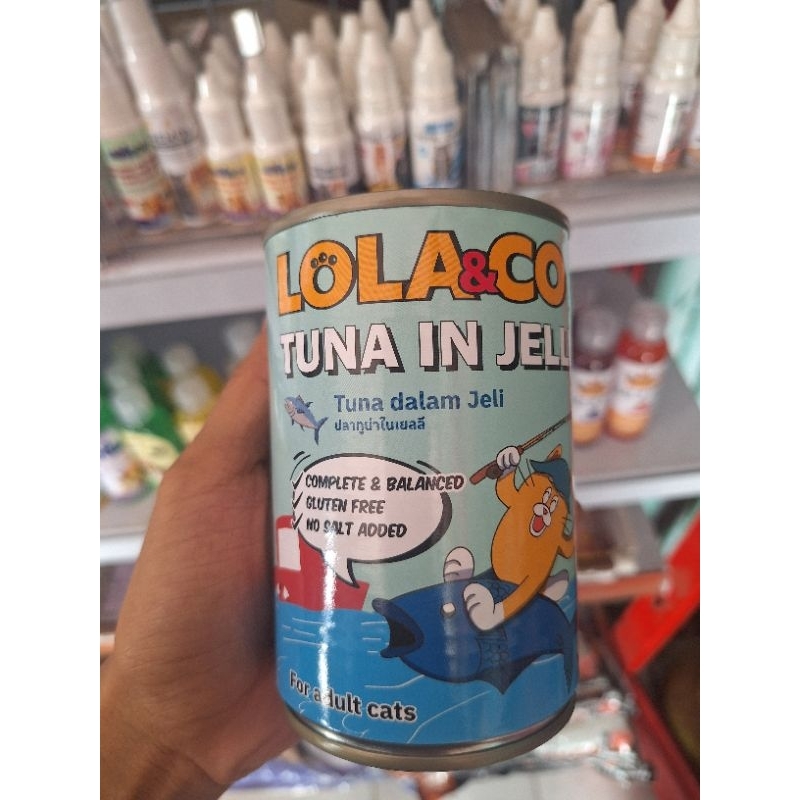 

Lola&Co wetfood kaleng Tuna In Jelly, pete chicken