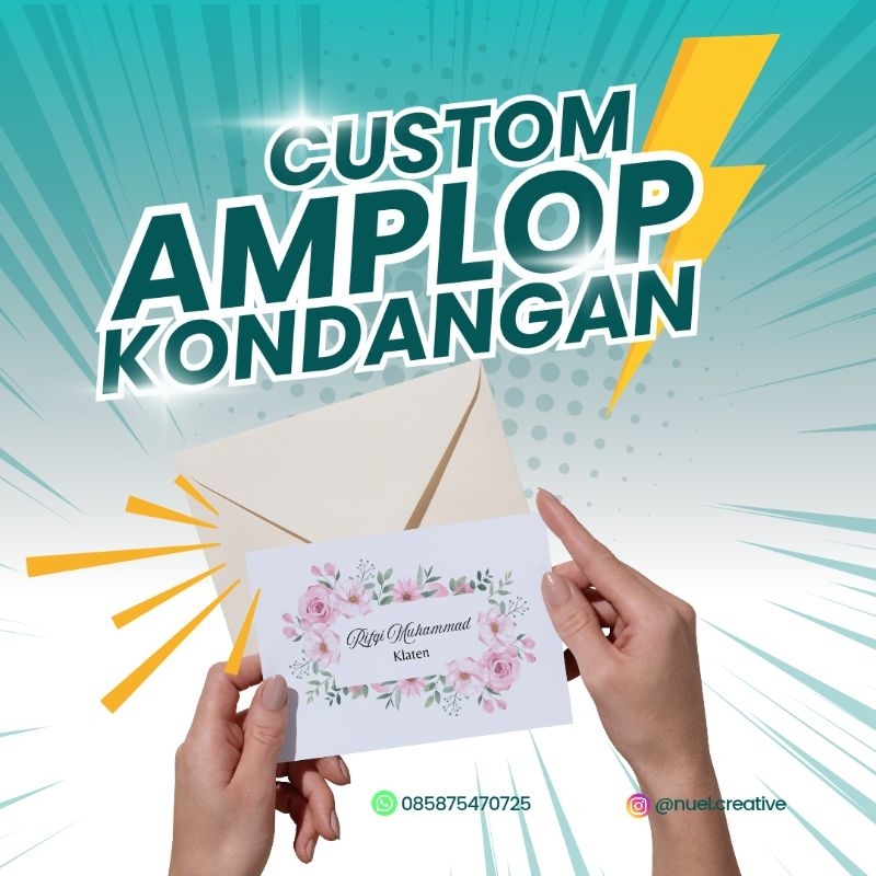 

[CUSTOM] Amplop kondangan custom nama | amplop sumbangan | cetak amplop custom nama isi 100 pcs