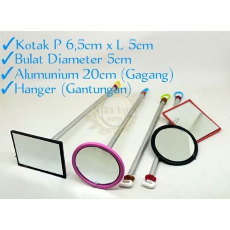 stik cermin buat flering ikan cupang-guppy-chana