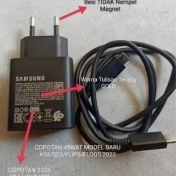 Charger Laptop Samsung Chromebook 2 4 Copotan Original 45Watt
