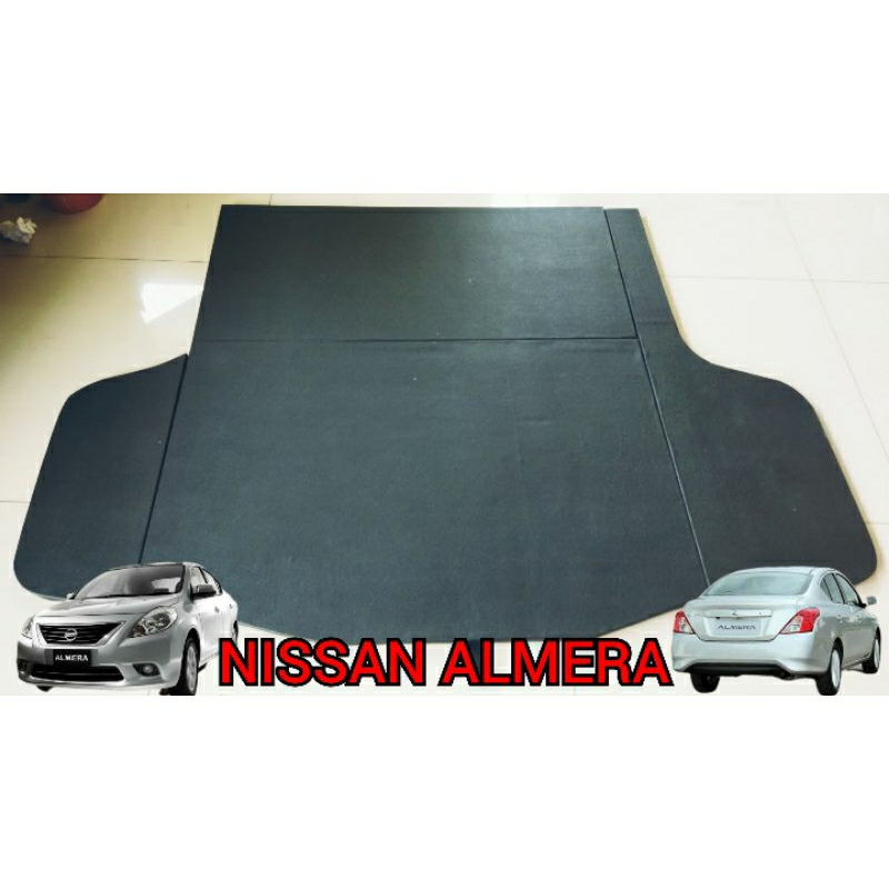 tatakan bagasi nissan almera, tutup ban cadangan nissan almera, cover ban cadangan nissan almera, tu