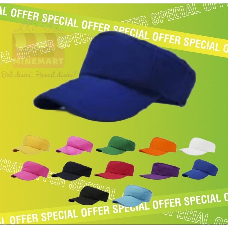 TOPI OLAHRAGA / Topi Golf / Topi Senam / Topi Hijab / Topi Tennis / Topi Bolong TERMURAH