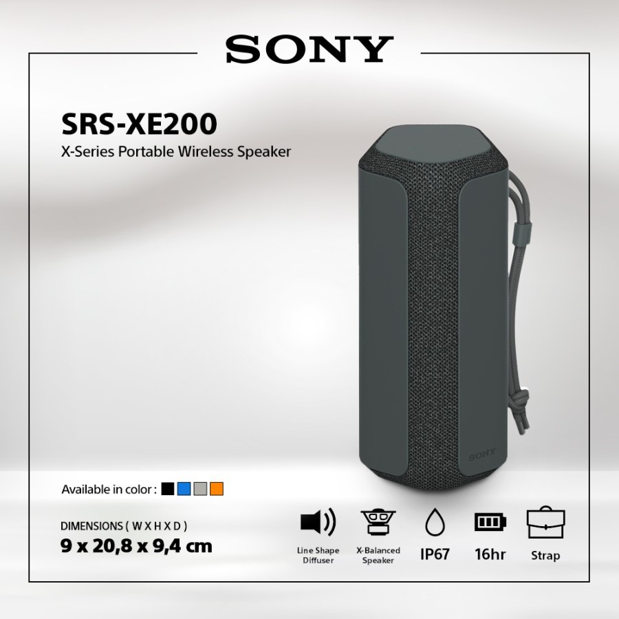 Sony SRS-XE200 Speaker Nirkabel Portabel