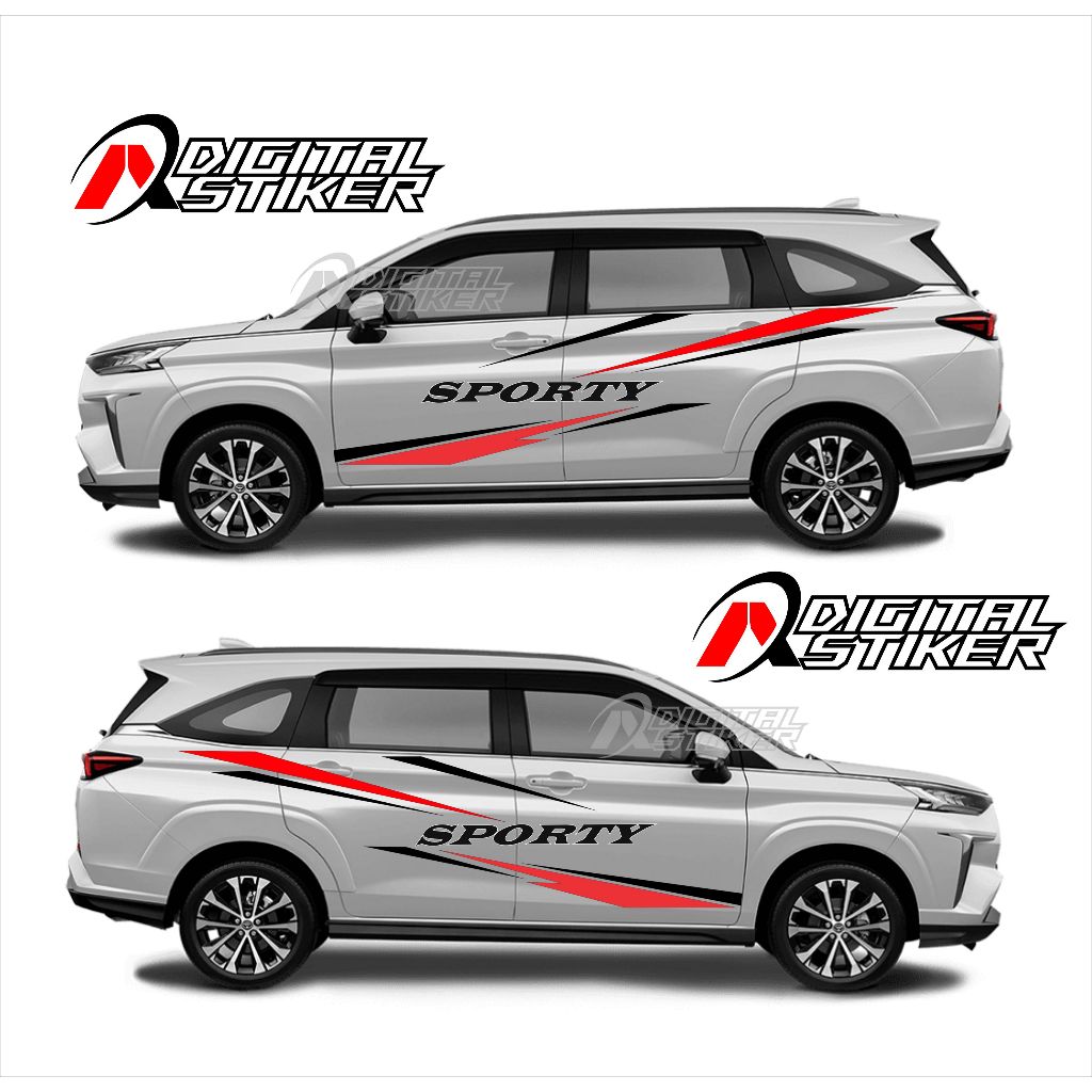 Stiker mobil veloz cutting stiker list body samping mobil toyoa avanza veloz