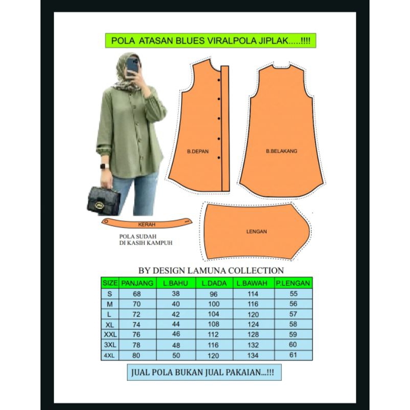 POLA BLUS / ATASAN WANITA TERBARU KEKINIAN