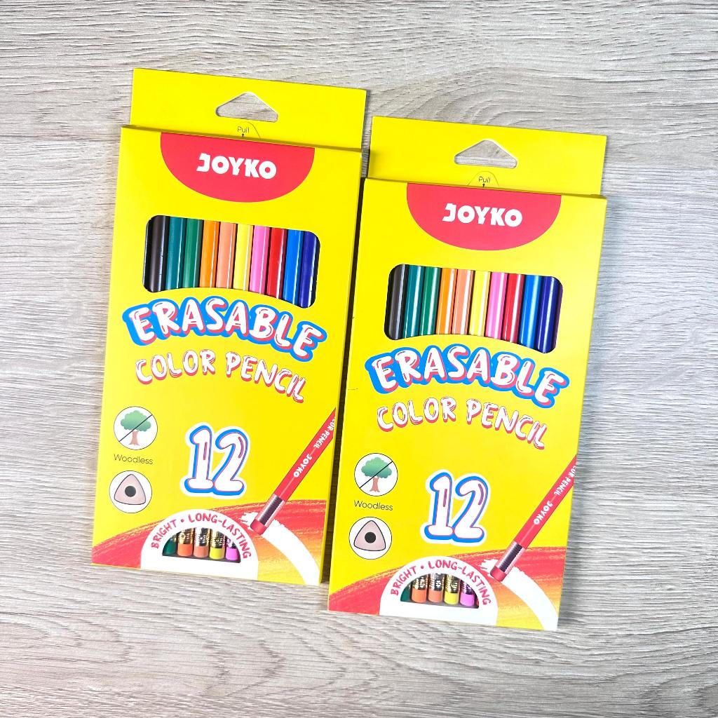 

(SET) ERASABLE COLOR PENCIL JOYKO CP-0130-12 / PENSIL WARNA JOYKO 12 WARNA