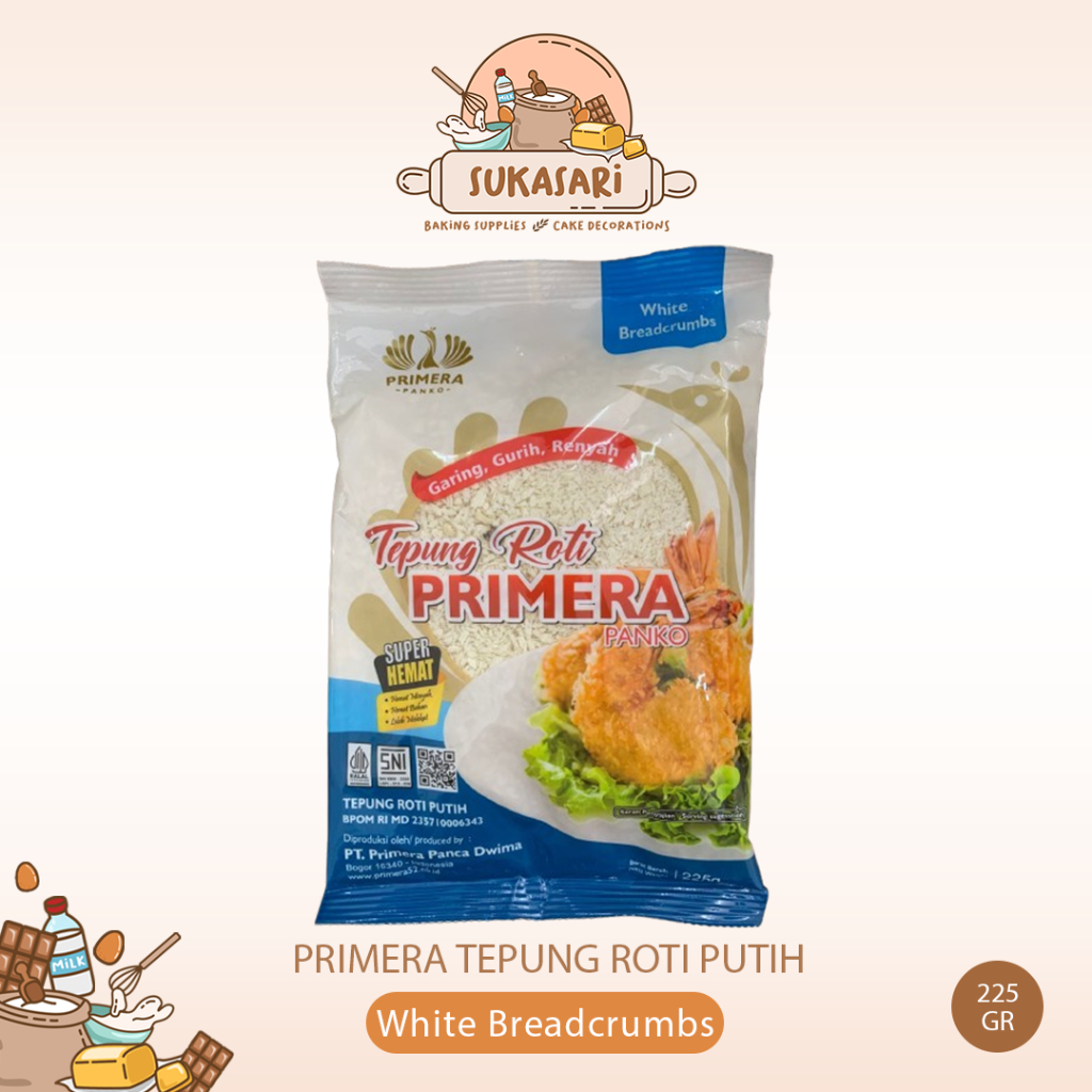 

Primera Tepung Roti Putih 225gr Panko Bread Crumbs White