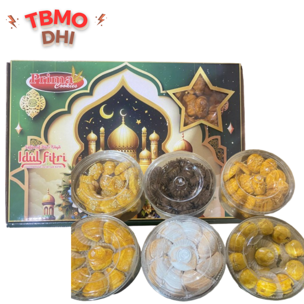 

PAKET KUE KERING ISI 6 TOPLES KUE LEBARAN / Hampers Lebaran / Kue Kering Prima