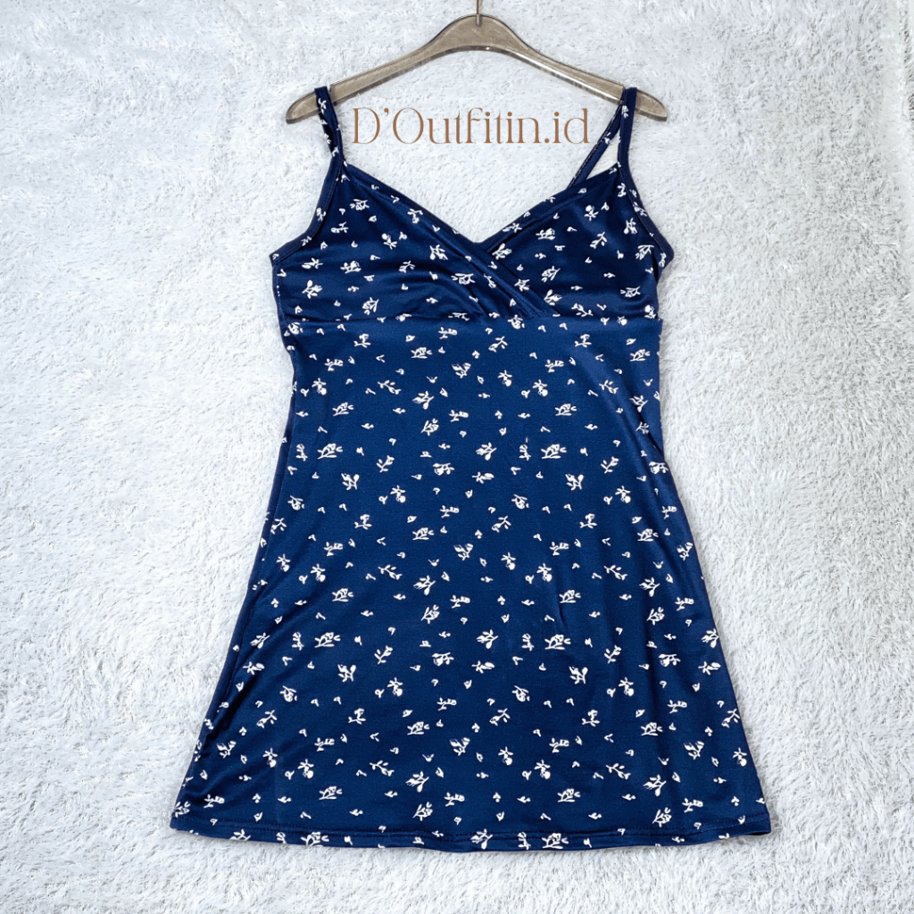 D’OUTFITIN.ID ~ CAMILLA MINI DRESS BODYCONE SEXY TALI SATU CANTIK POLOS BERBUNGA
