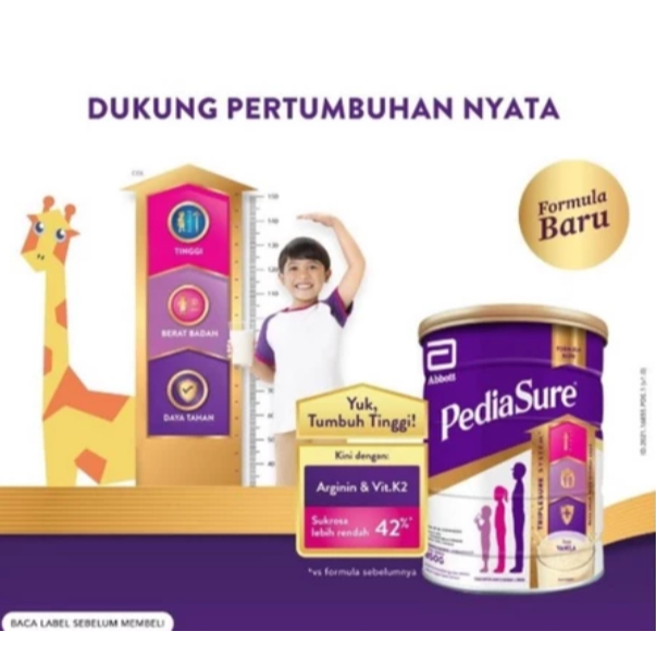 

PediaSure Cokelat / Vanilla 400gr - Nutrisi Pertumbuhan