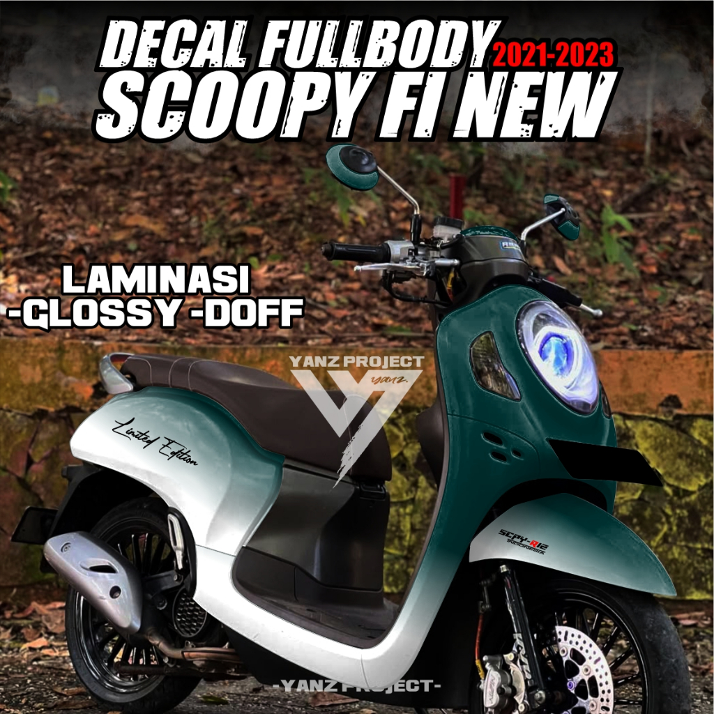 STIKER MOTOR SCOOPY FULL BODY  2021 2023/ VARIASI STICKER BODY SCOOPY / STIKER MOTOR TERBARU / STIKE