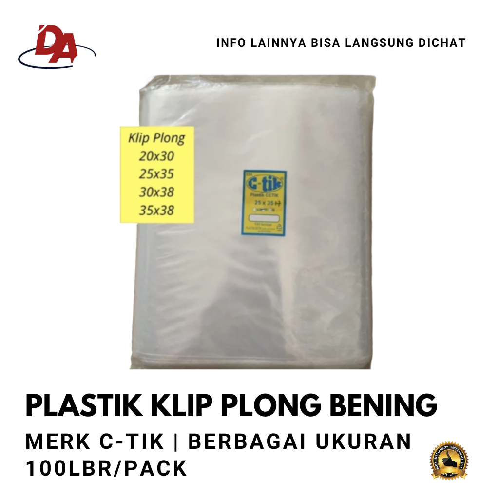 

Plastik Klip Plong Bening 20x30 - 35x38 / Plastik Packing Olshop Baju / Plastik Ziplock Bening Laundry Plong / Plastik Baju HIjab / Plastik Klip Zipper Plong Isi @100pcs