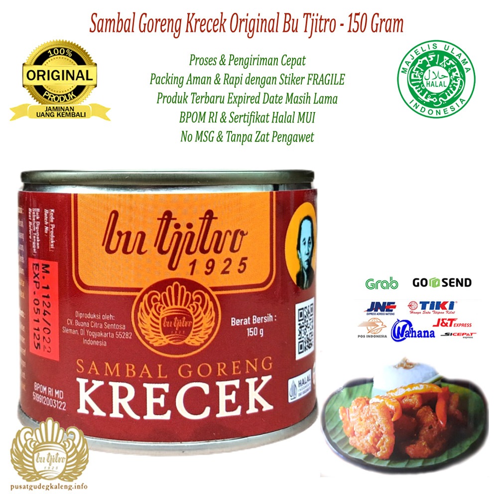 

Sambal Goreng Krecek Bu Tjitro - 150Gram