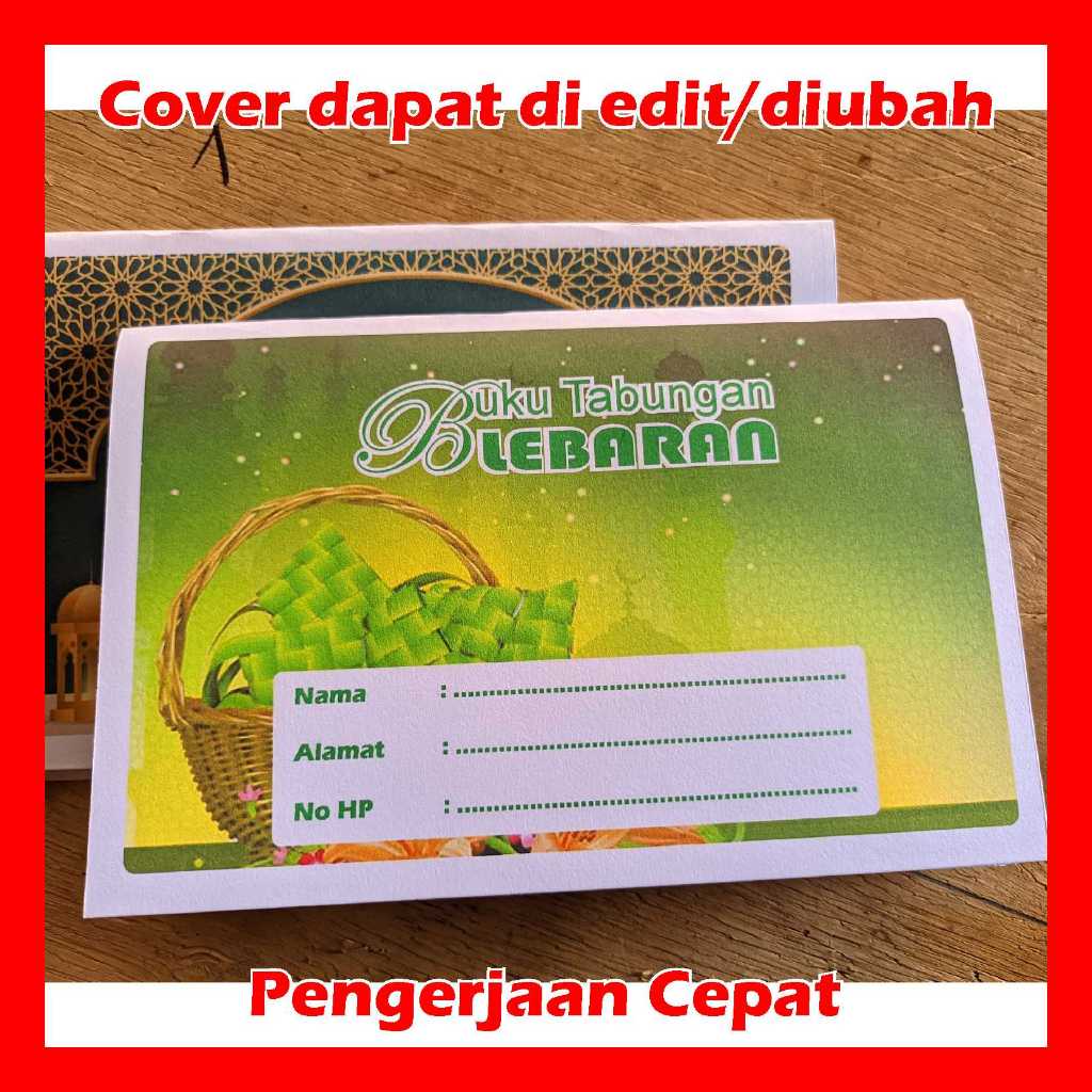 

Buku Tabungan Lebaran - KETUPAT HIJAU - Custom Cover - Isi 20 Halaman