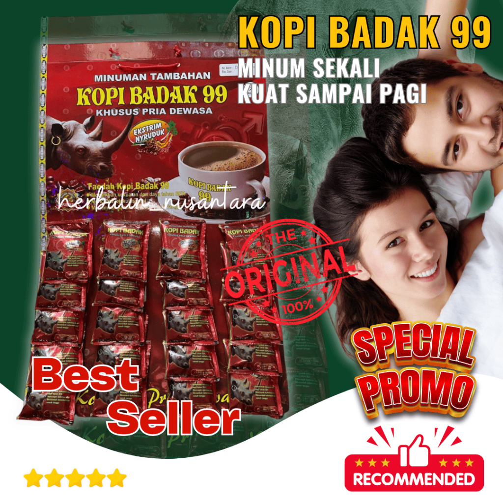 BADAK 99 KOPI STAMINA PRIA DEWASA TAHAN LAMA ISI 20 SASET ORIGINAL