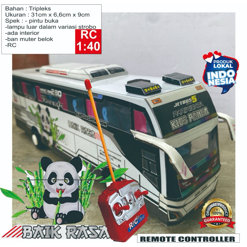 Miniatur bis baik rasa kids panda JB 5 remot