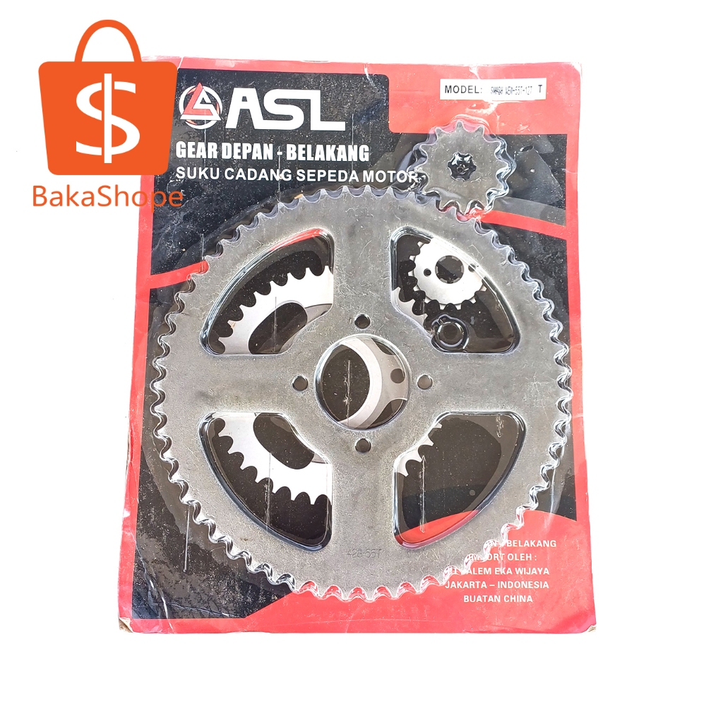 Gear Gir Paket 428 55T 12T Suzuki Smash New Shogun RC100