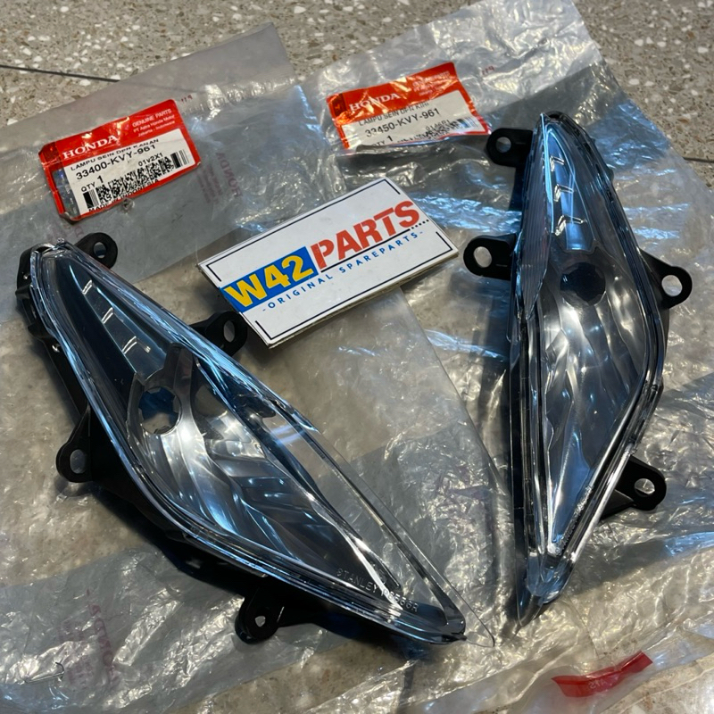 LAMPU SEIN RITING DEPAN BEAT KARBU SET KANAN KIRI 33400 33450 KVY 961 ORIGINAL AHM