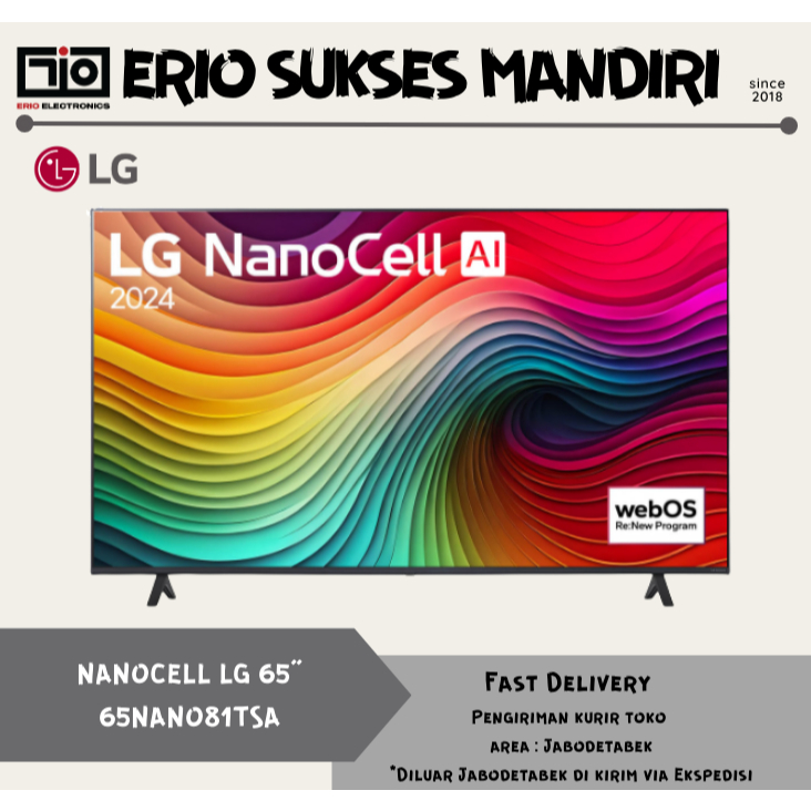 TV LG NanoCell 65 Inch LG 65NANO81TSA 4K HDR Smart TV LG NANO81 65 Inch