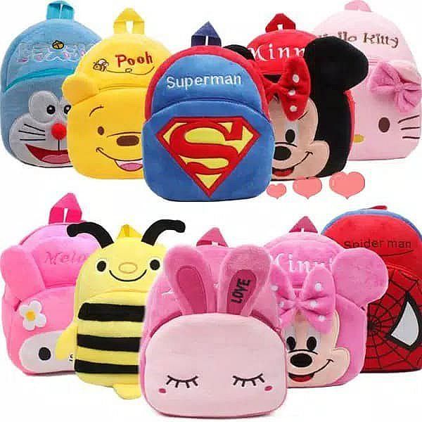 TAS SEKOLAH ANAK 3D KARAKTER KARTUN LUCU TAS RANSEL MOTIF BALITA TK HELLO KITTY DORAEMON