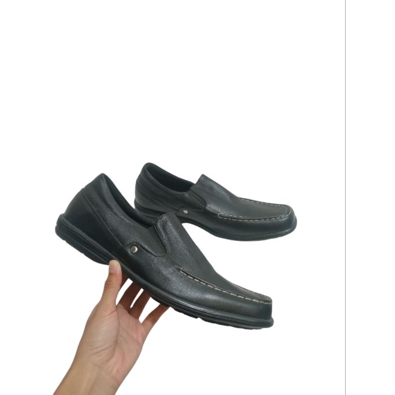Sepatu pria kulit asli garut original leather sepatu slip on