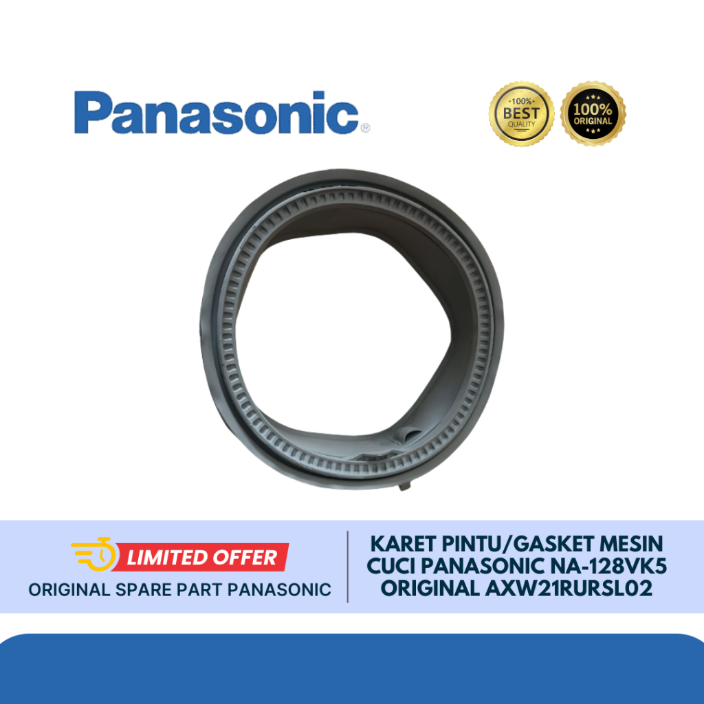 KARET PINTU/GASKET MESIN CUCI PANASONIC NA-128VK5 ORIGINAL AXW21RURSL02