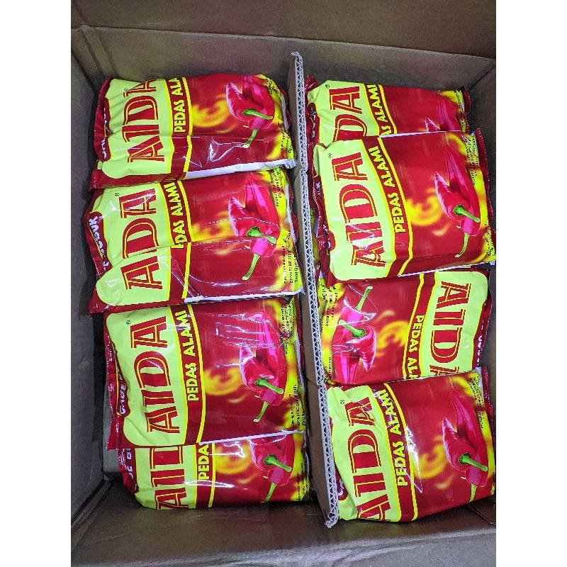 

AIDA RENCENG 25 GR ISI 10 SACHET / AIDA BUBUK /CABE KERING BUBUK