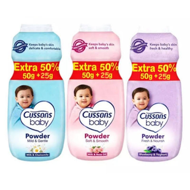 Cussons Baby Powder Bedak Bayi 75+25 Gram