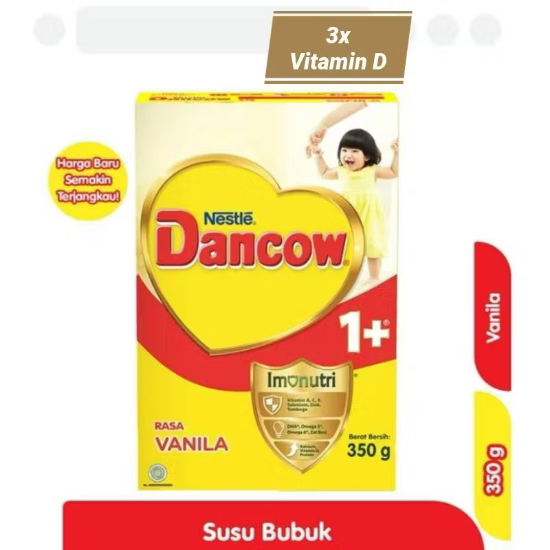 

Dancow susu pertumbuhan rasa vanila untuk anak usia 1-3 tahun 350g