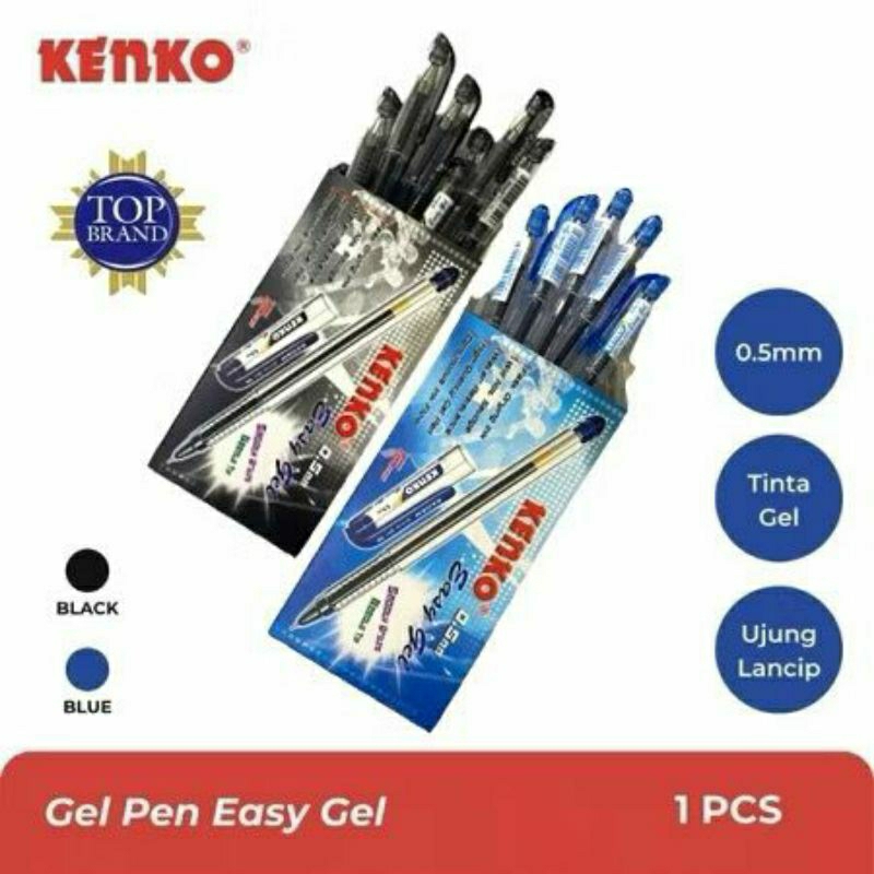 

pulpen KENKO EASY GEL 0.5MM 12PCS