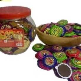 

pusan dollar coklat koin blaster isi 125pcs karakter blaster 125gr