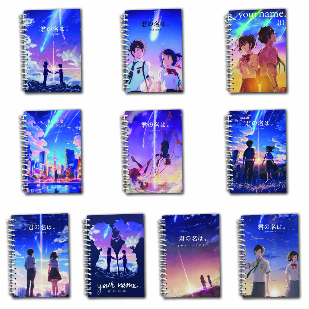 

Note Book Spiral Large (10 cm X 14 cm) Edisi Kimi No Nawa #2 / Notebook A6 Custom / Seminar Kit Surabaya