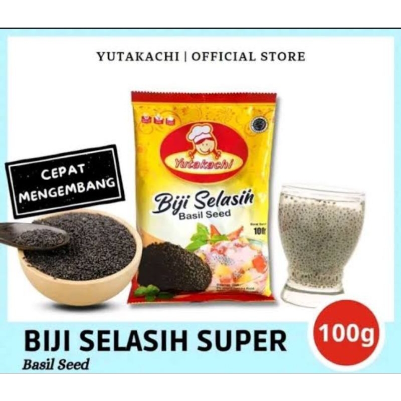 

Biji Selasih 100g Yutakachi 1pcs