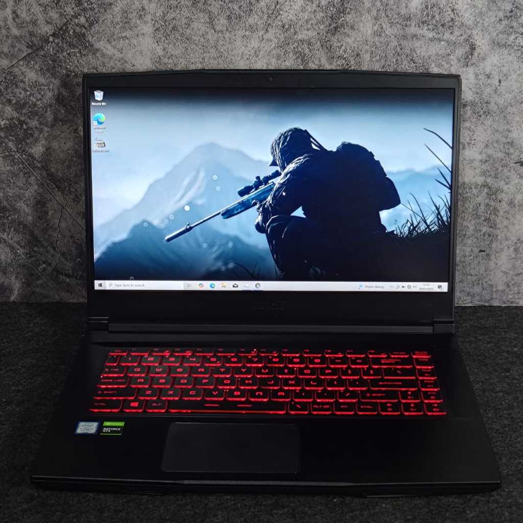 MSI GF63 i7 9750H Nvidia GTX 1650 Ti RAM 16GB / SSD 512GB / Intel 9th / VGA / Laptop Gaming
