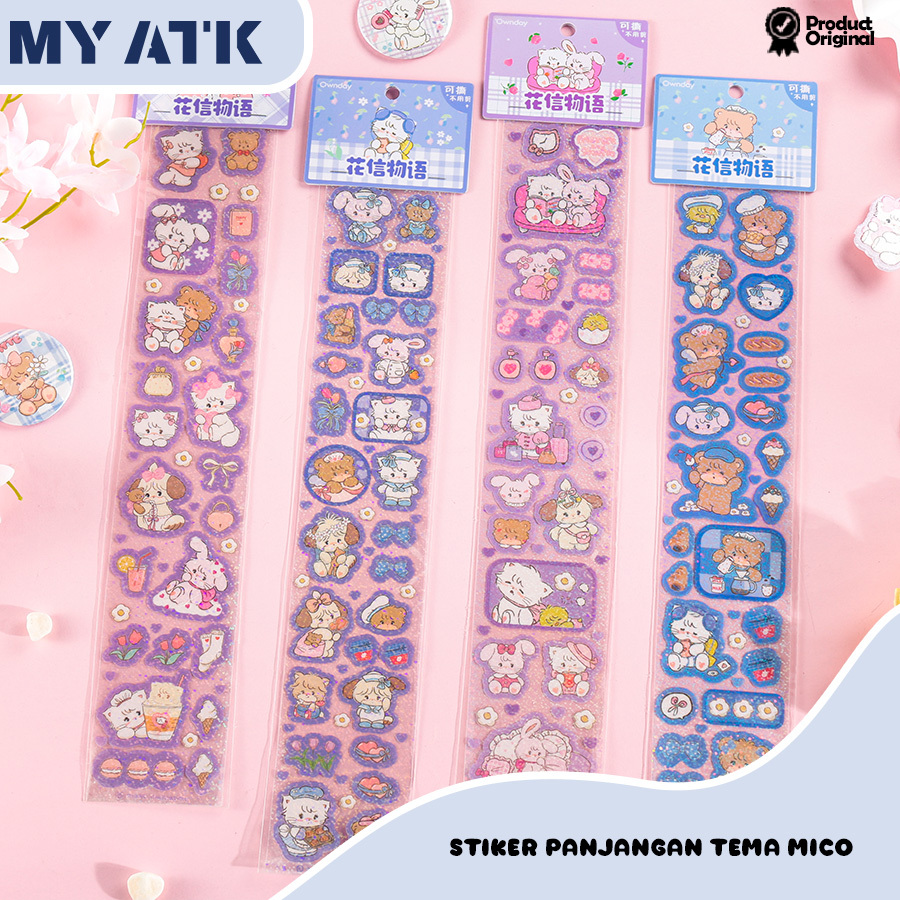 

Stiker Dekorasi DIY Kartun Mikko/ Sticker Transparant