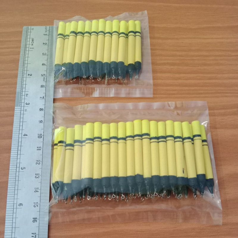 Pelampung/kumbul pancing busa panjang 5cm(GROSIR)