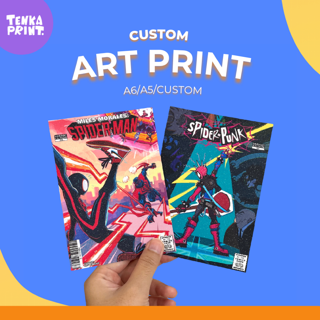

(PER 1 A4) CUSTOM ARTPRINT - Laminasi Glitter/Hologram/Doff/Glossy