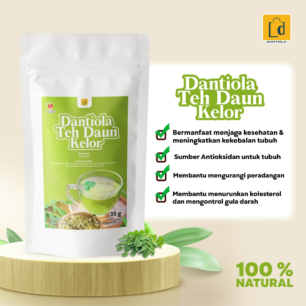 

Dantiola Daun Kelor / Moringa Kemasan 35 Gram