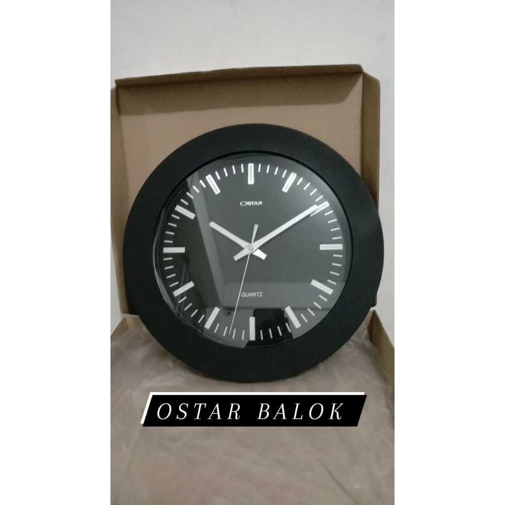 JAM DINDING OSTAR MESIN SILENT ( TIDAK BUNYI )