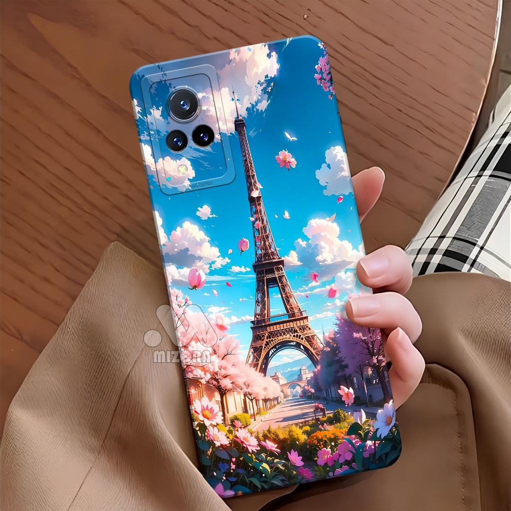 Case Hp VIVO V21 4G / V21 5G Fashion Case Paris TPU Softcase VIVO V21 4G / V21 5G Terbaru Casing VIV