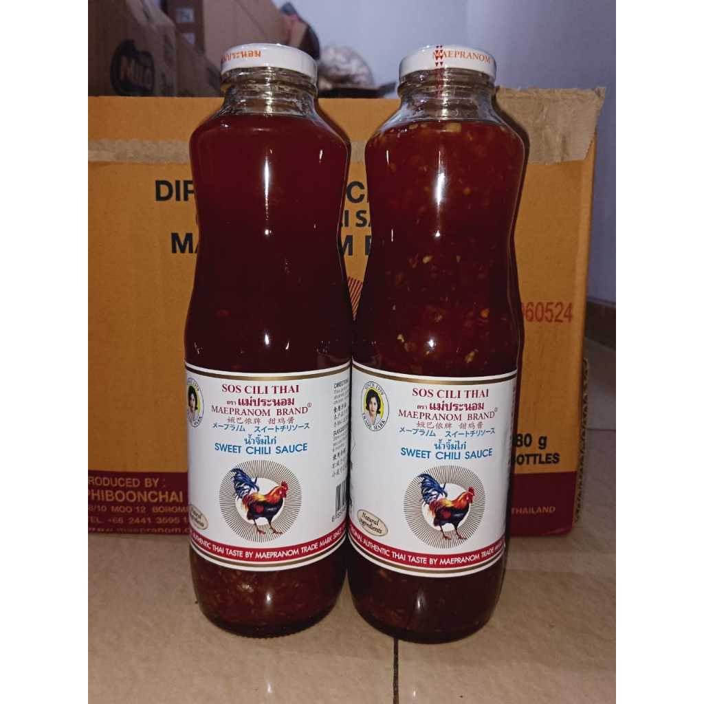

Maepranom Sweet Chili Sauce 980 gr Thailand Brand Saus Chilli Thai Sauce Ori Thailand Thai Saus Thailand Sweet Chilli Sauce 980 GR