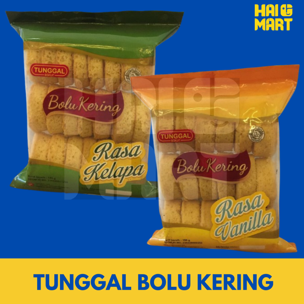 

TUNGGAL BOLU KERING KELAPA & VANILA 145 GRAM |KUE BOLU KERING TUNGGAL