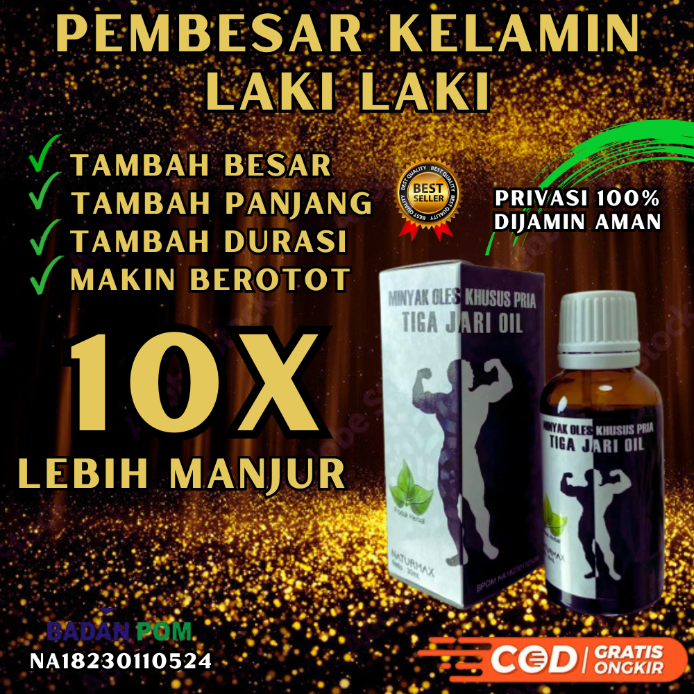 DAUN BUNGKUS TIGA JARI Pembesar KelaminLaki Laki Pembesarpenis ( BPOM )