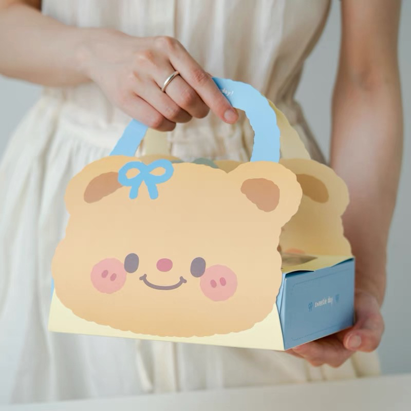 

[ Stellar Official ] Box packaging biskuit beruang box premium import kawaii cute box packaging import biskuit kue cookies