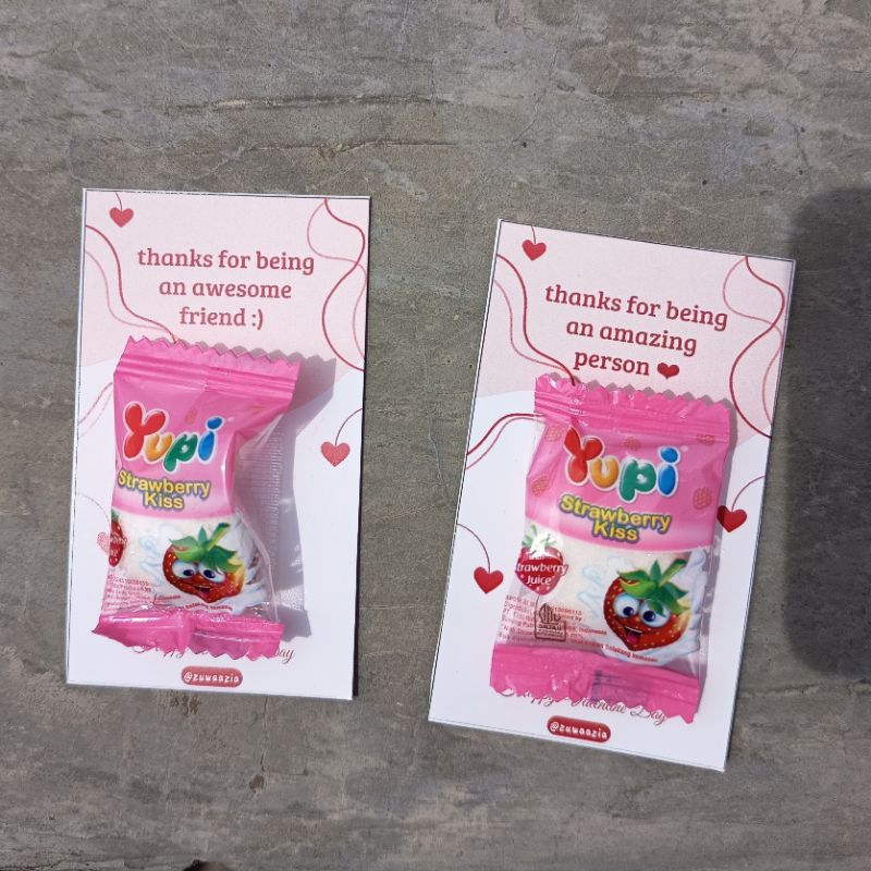

Mini gift valentine day (isi 10 pcs) yupi love