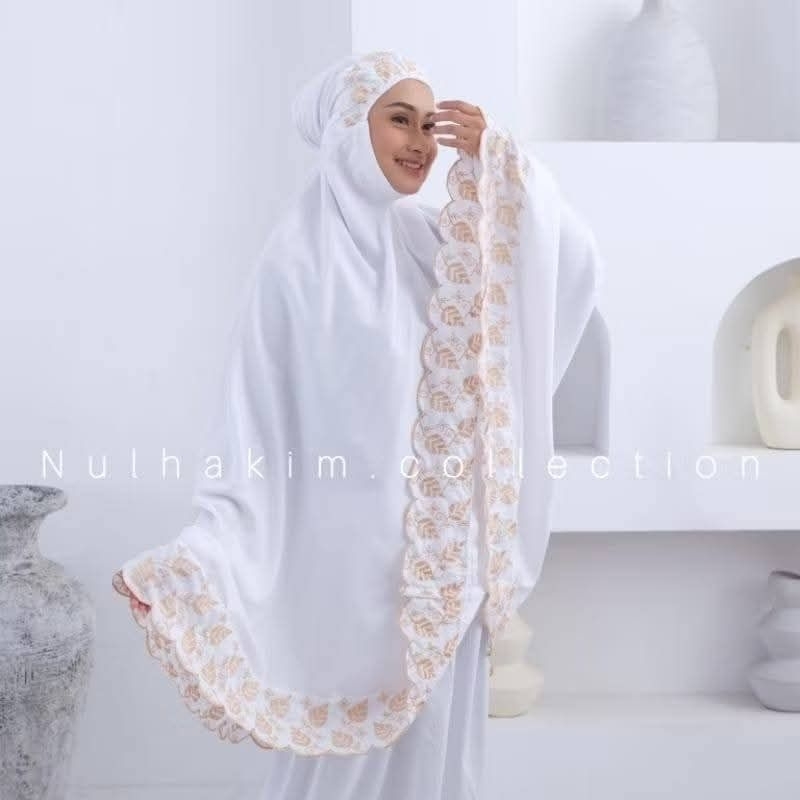 MUKENA KHADIJAH BORDIR DAUN