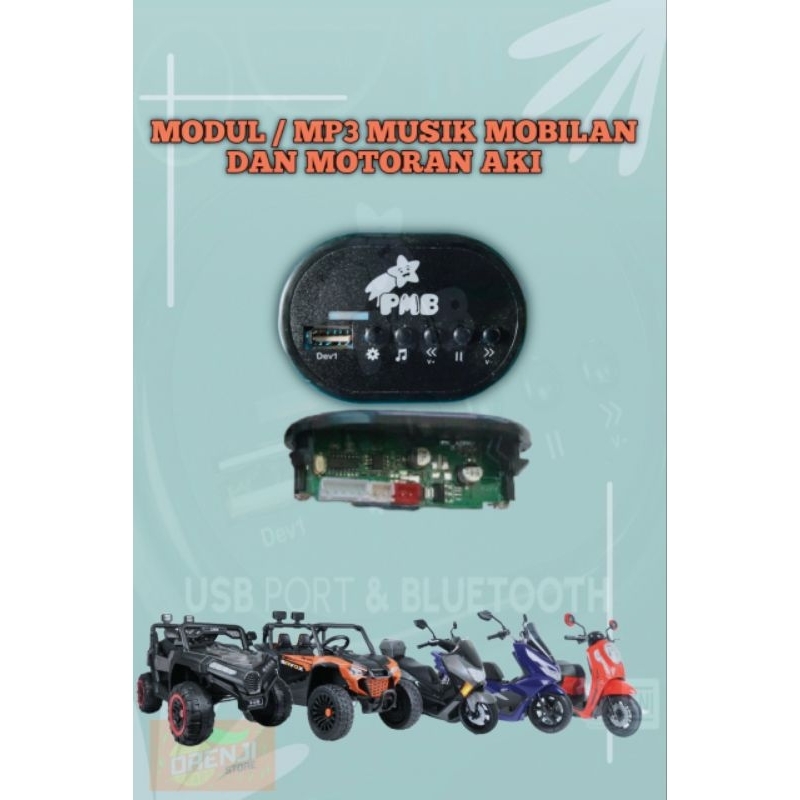 Modul MP3 Musik Mobilan dan Motor Anak
