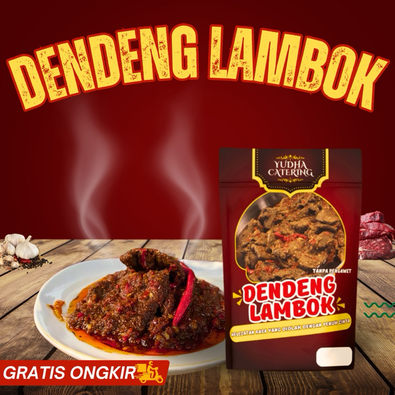 

DENDENG LAMBOK YUDHA CATERING 1KG| PRAKTIS| HEMAT