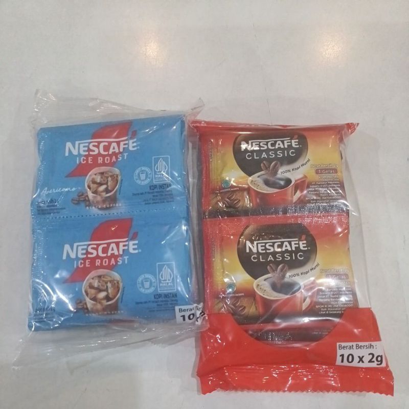 

Nescafe Ice Roast Americano / Nescafe Classic Renteng isi 10 pcs