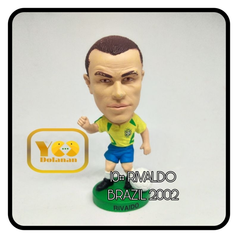 10# RIVALDO - BRAZIL 2002 FORWARD SPORTS CORINTHIAN FIGURE PEMAIN BOLA